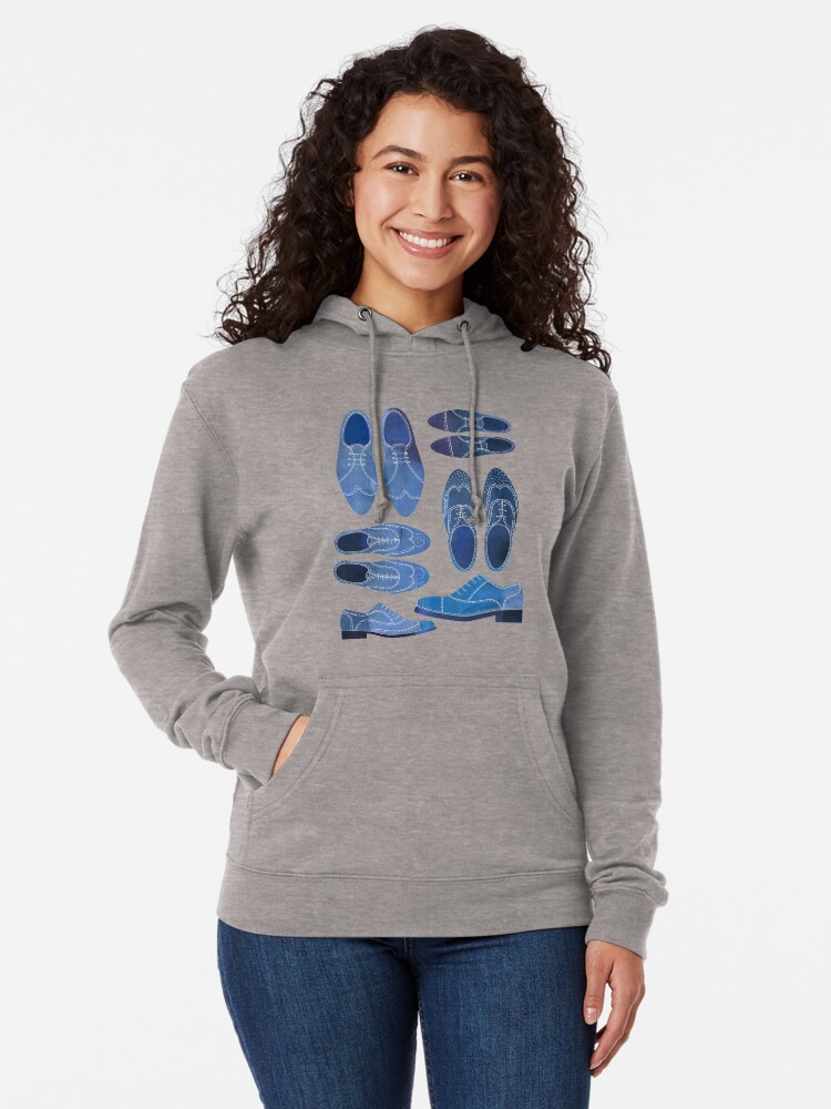 Alternate view of Blue Brogue Shoes Lightweight Hoodie