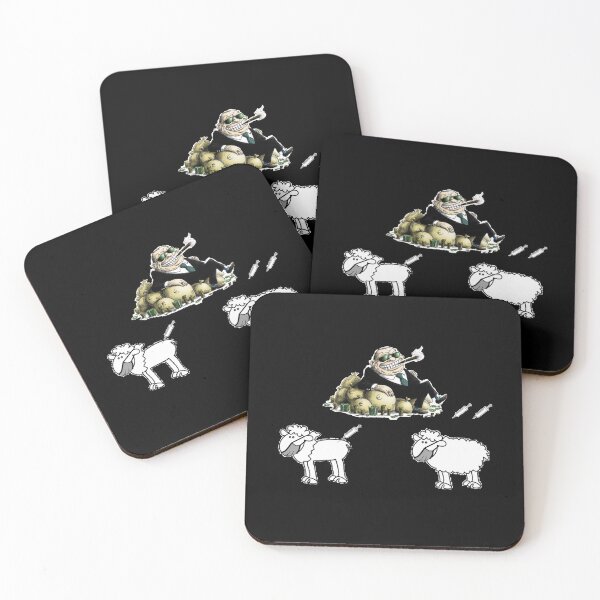 Item preview, Sheep and vaccine - Black background designed and sold by ThinkHum.