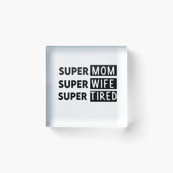Artikelvorschau, Super Mutter Super Frau Super müde süße Herzen Muttertag lustiges Geschenk entworfen und verkauft von Heddar Badreddine.