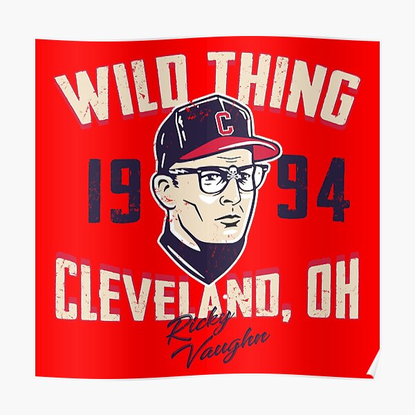 Major League Wild Thing Ricky Vaughn Poster Notecards 