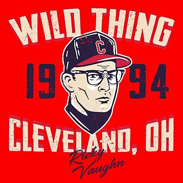 Ricky Wild Thing Vaughn Trading Card Sticker for Sale by alhern67