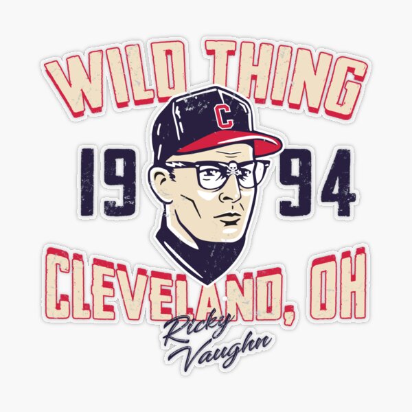 Ricky Wild Thing Vaughn Trading Card Sticker for Sale by alhern67