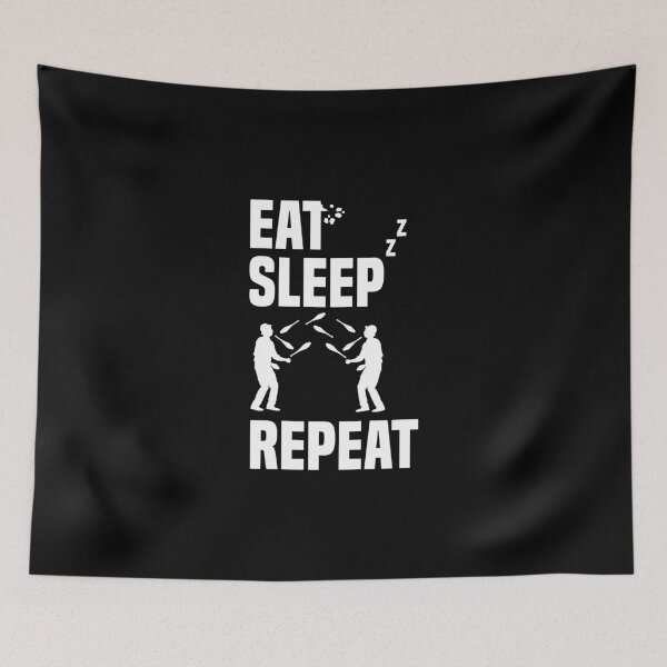 Item preview, Eat Sleep Juggling Balls Repeat Funny Design for Jugglers designed and sold by Nessshirts.