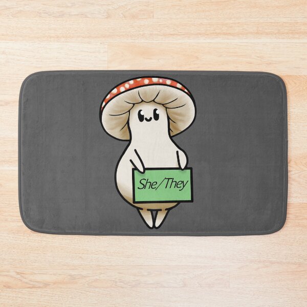 Item preview, She/They Pronoun Mushy designed and sold by Megan Cork.