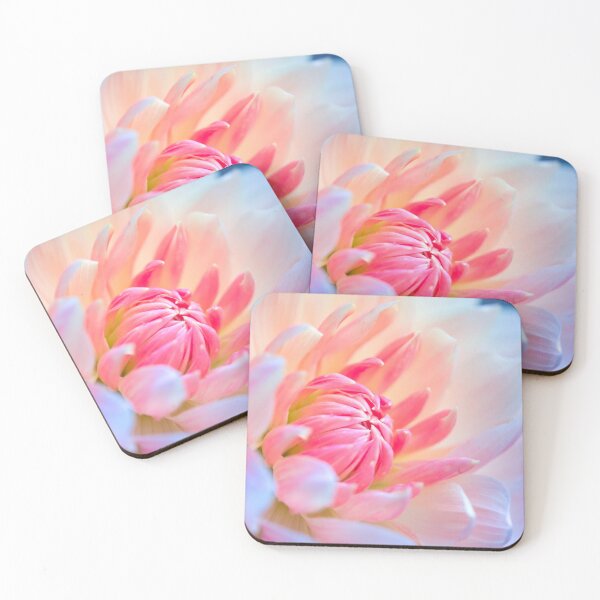 Item preview, Pretty Pastel Pink Dahlia Macro Flower designed and sold by CyaniRose.