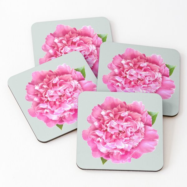 Item preview, Pink Peony with Leaves Close-up  designed and sold by InalterataArt.