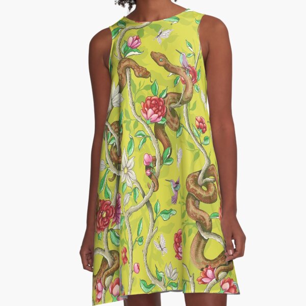 Morning Song - mustard A-Line Dress