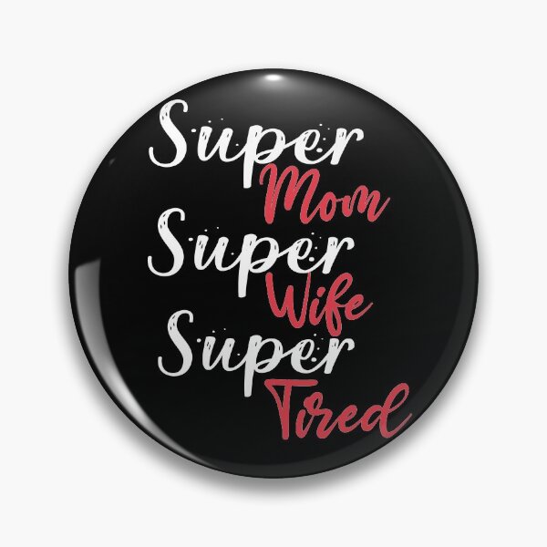 Artikelvorschau, Super Mutter Super Frau Super müde süße Herzen Muttertag lustiges Geschenk entworfen und verkauft von Heddar Badreddine.