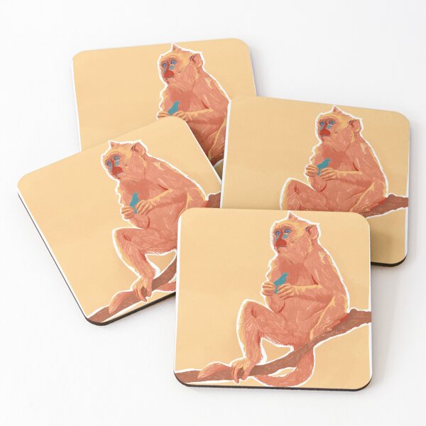Item preview, The red baboon - illustrated animal designed and sold by JustineLecouffe.