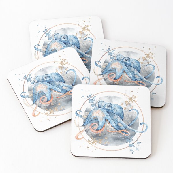 Item preview, Watercolor octopus designed and sold by editanagy.
