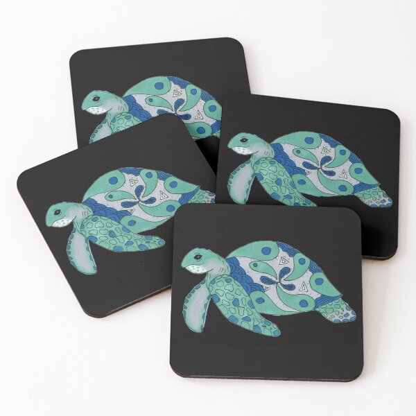 Item preview, Paisley turtle, black designed and sold by Sonderblume.