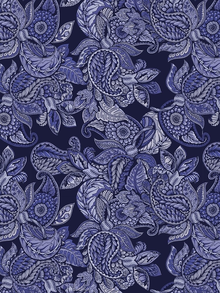 Paisley Dream - indigo by celandinestern