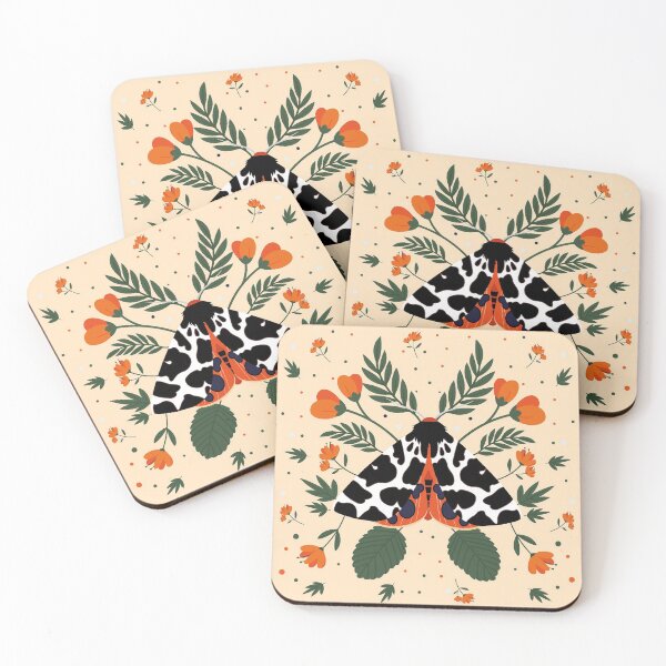 Item preview, Garden Tiger Moth Flowers designed and sold by miaalmeida.