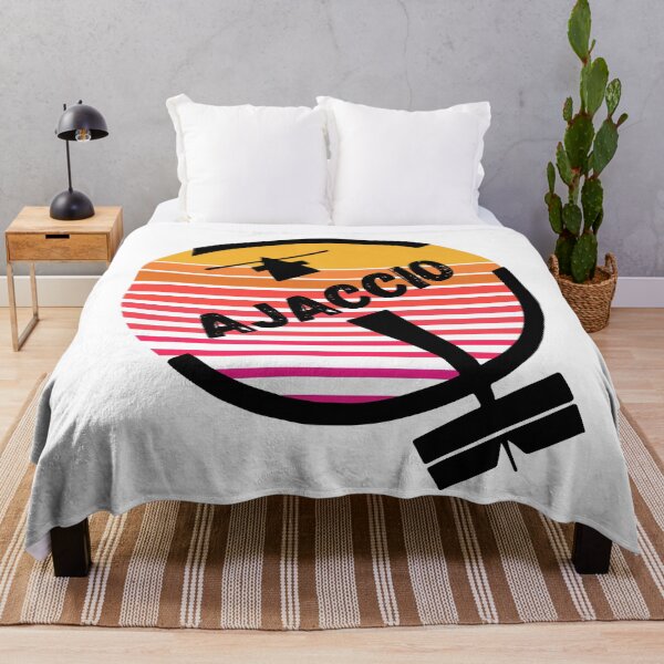 Item preview, Ajaccio Corsica France - Retro Sunset Vintage Plane Travel Design designed and sold by Vintage-TM.