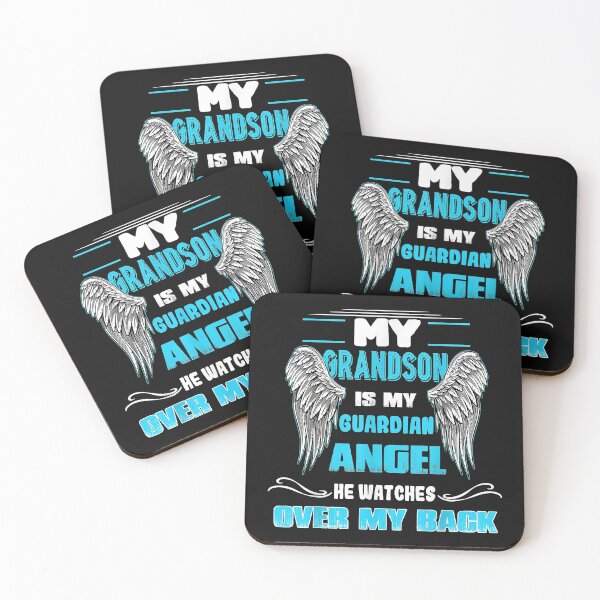 Item preview, My Grandson Is My Guardian Angel, He Watches Over My Back | Gift Idea | Gift For Grandpa | Gift For Grandma | Gift For Son | Gift For Grandson designed and sold by LanPhan.