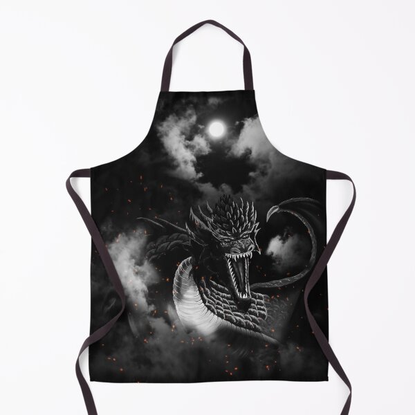 Item preview, Moon Black-White Fire Dragon Clouds designed and sold by Kim Andrews.