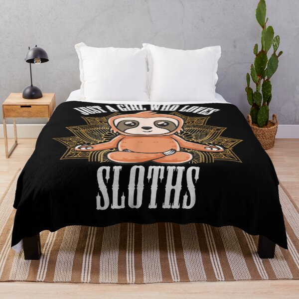 Item preview, Just A Girl Who Loves Sloths designed and sold by Peace And Yogi.