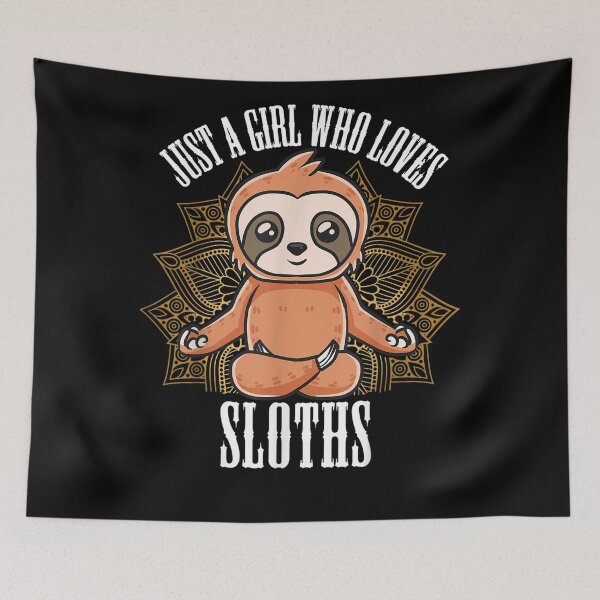 Item preview, Just A Girl Who Loves Sloths designed and sold by Peace And Yogi.