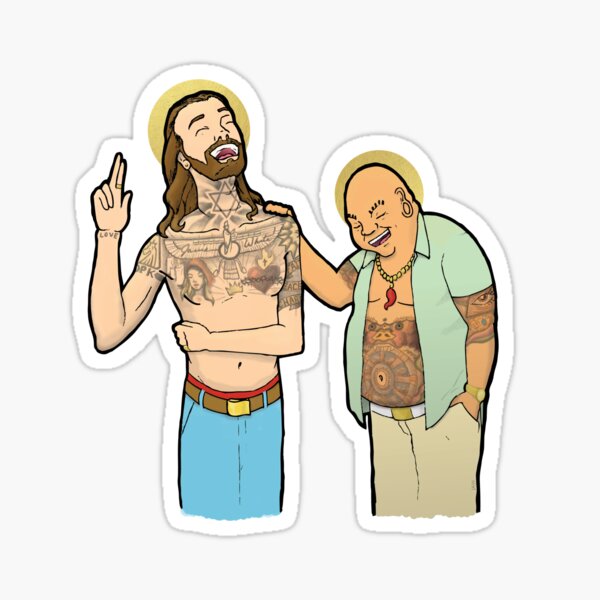 Item preview, Jesus and Buddha Laughing - Brotherly Love designed and sold by curiouscreators.