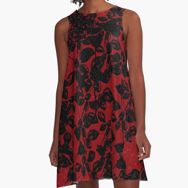 Texture Violator Black A-Line Dress
