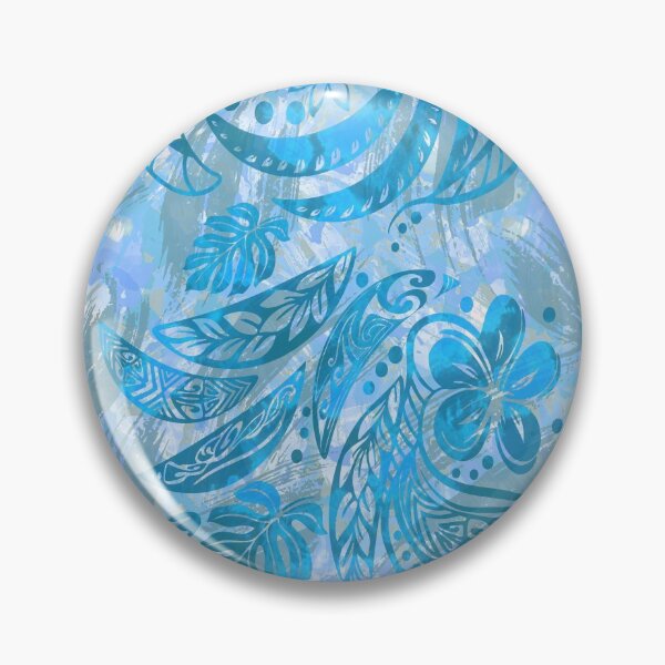 Item preview, Hawaiian Painted Blue designed and sold by sunnthreads.
