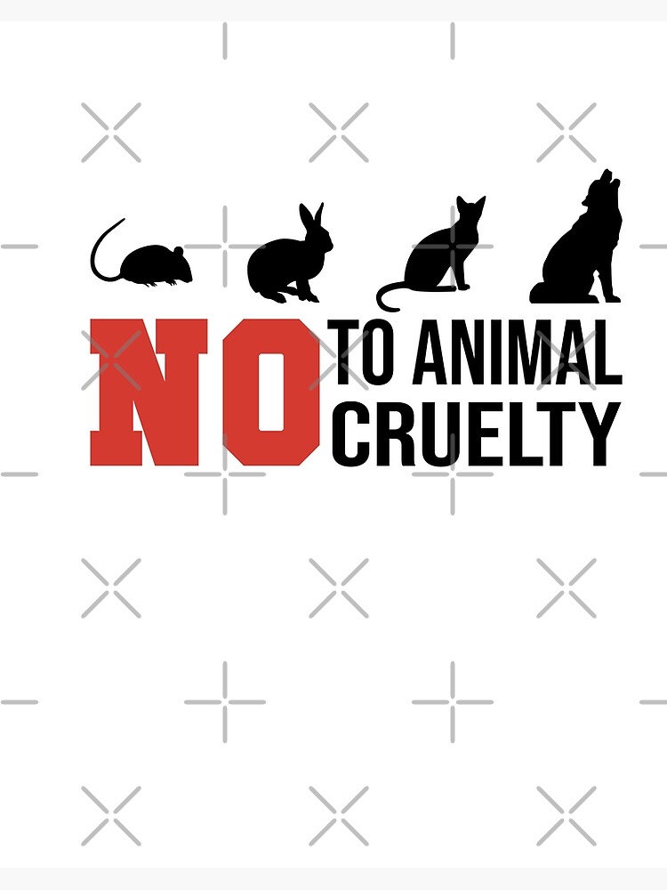 No to animal cruelty , against animal testing No to animal cruelty , against animal testing
