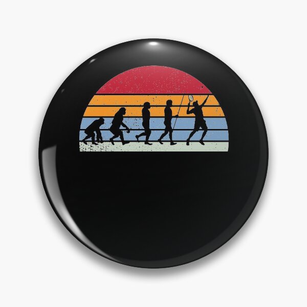 Item preview, Tennis Evolution Tennis player serving retro tennis designed and sold by Lenny Stahl.