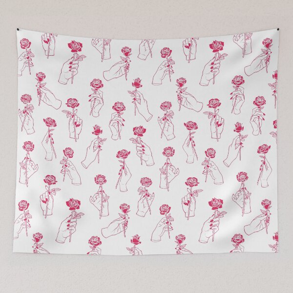 Item preview,  Hands Holding Red Roses Countour designed and sold by Paisley Yazel.