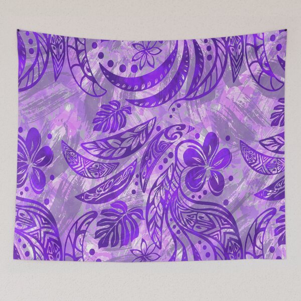 Item preview, Hawaiian Painted Purple designed and sold by sunnthreads.