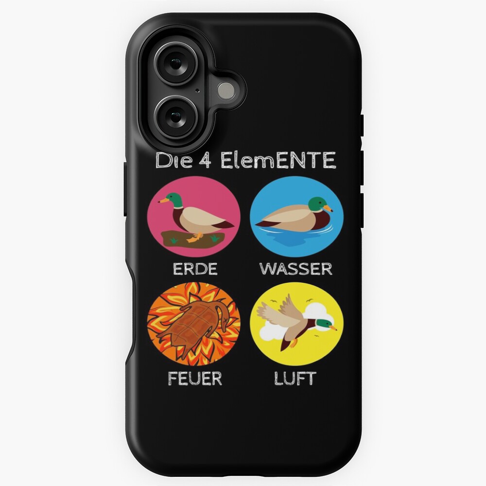 Die 4 Elemente Ducks Duck Fire Water