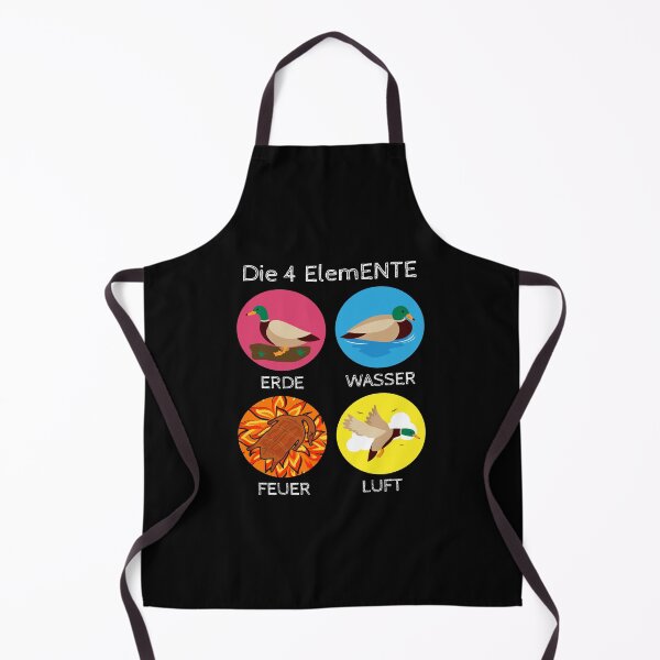 Item preview, Die 4 Elemente Ducks Duck Fire Water designed and sold by MooonTees.