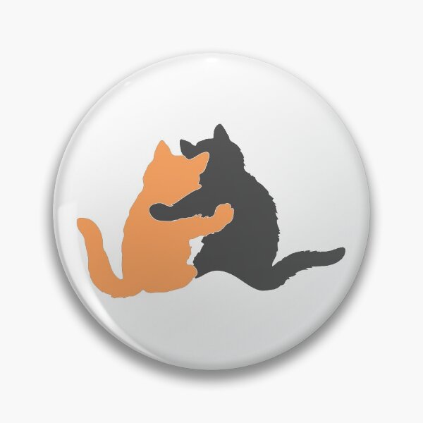Item preview, You and Me, Kitty Pals - Orange and Grey designed and sold by Sweetie Spicy.