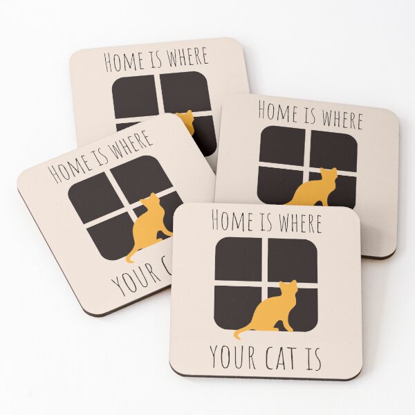 Item preview, Home Is Where Your Cat Is - Orange Cat, Fun For Cat Mom, Cat Dad designed and sold by MaryKunzGoldman.