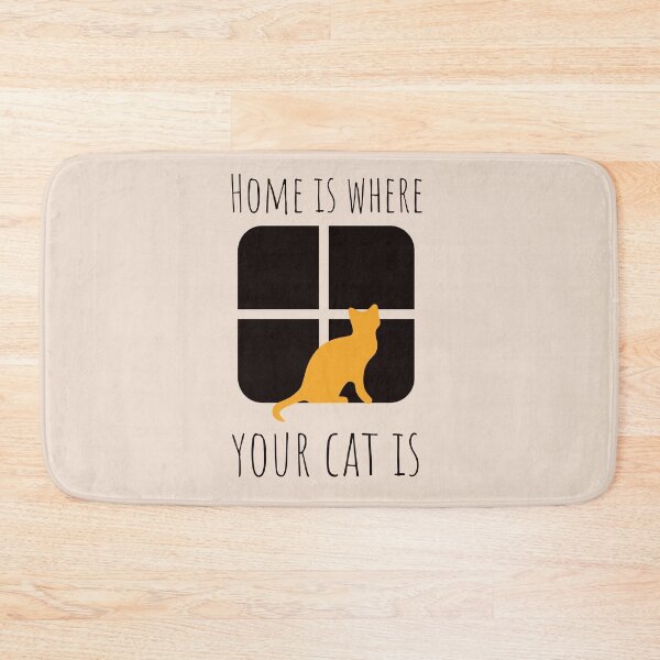 Item preview, Home Is Where Your Cat Is - Orange Cat, Fun For Cat Mom, Cat Dad designed and sold by MaryKunzGoldman.