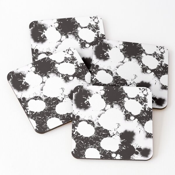 Item preview, Modern fashion design artistically rendered in a black and white speckled look designed and sold by Susanna Schorr.