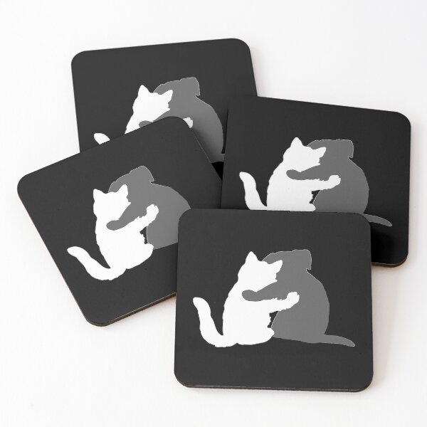 Item preview, You and Me, Pet Pals - White and Grey designed and sold by Sweetie Spicy.