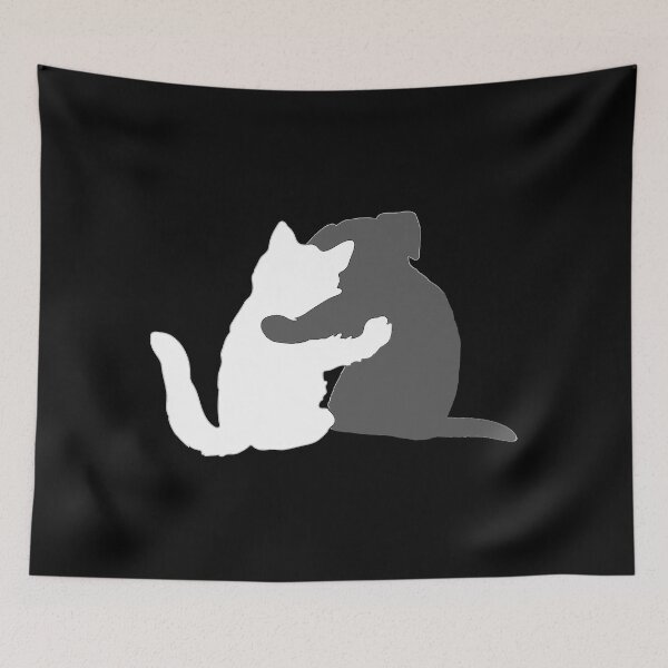 Item preview, You and Me, Pet Pals - White and Grey designed and sold by Sweetie Spicy.