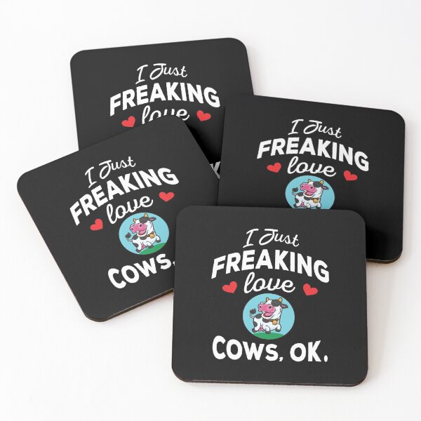 Item preview, I Just Freaking Love Cows Ok - cute and funny cows lover designed and sold by ReadyArt.