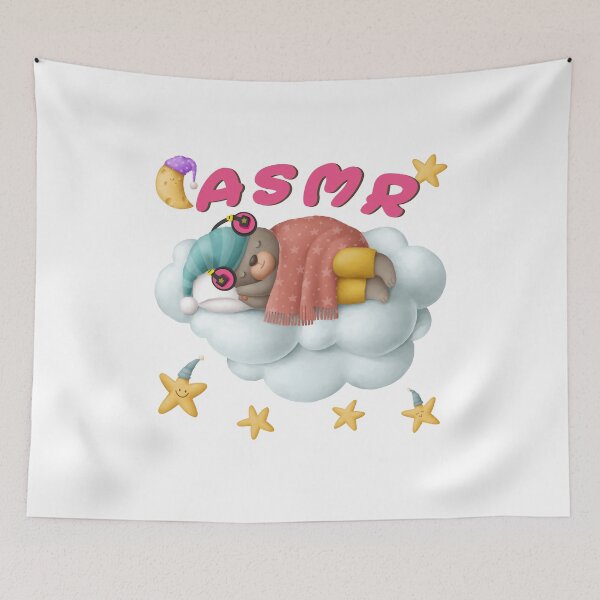 Item preview, ASMR -- Cute sleeping bear on a cloud designed and sold by MagicStrawberry.