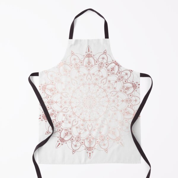 Artikelvorschau, Roségoldrosa Blumenmandala entworfen und verkauft von felinefeelings.