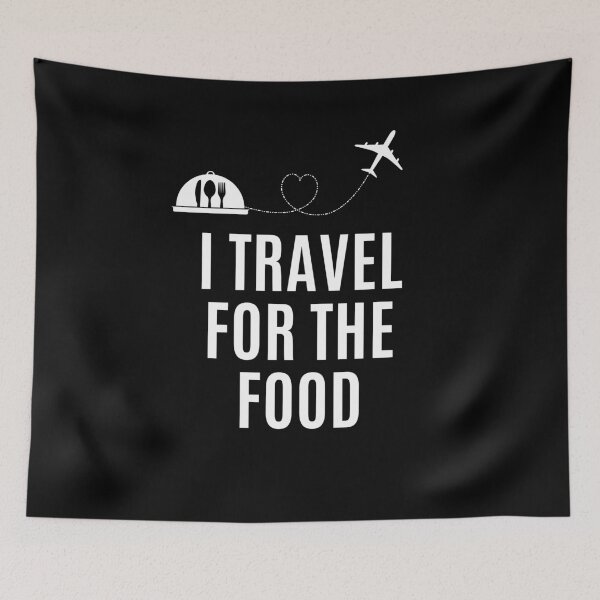 Item preview, I Travel For Food ,Funny Travel Foodie Food Lover Gifts designed and sold by Anton Ashraf.