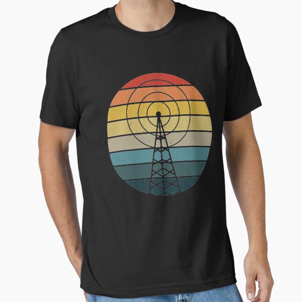 Item preview, Antenna Retro Sunset HAM Radio Amateur Radio Operator Gift designed and sold by Vlashilo.