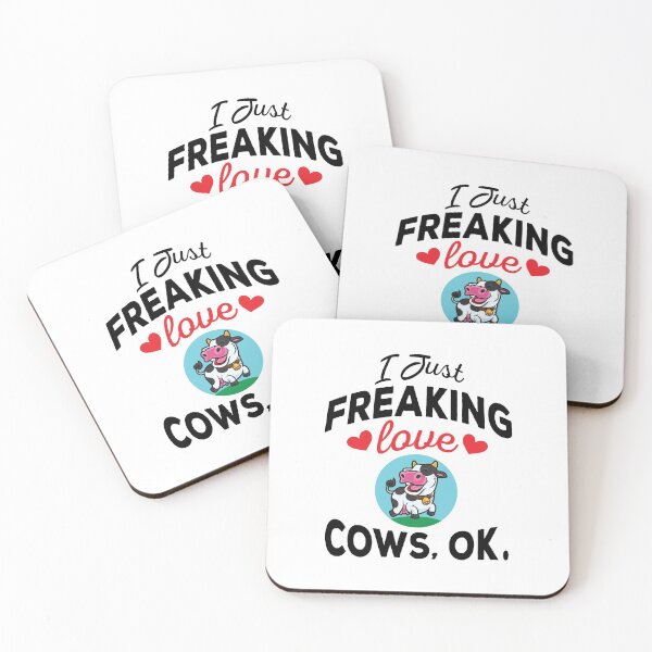 Item preview, I Just Freaking Love Cows Ok - cute and funny cows lover designed and sold by ReadyArt.