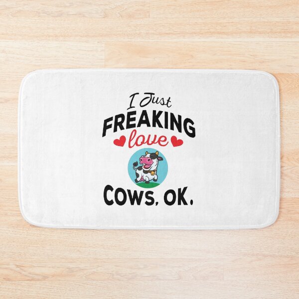 Item preview, I Just Freaking Love Cows Ok - cute and funny cows lover designed and sold by ReadyArt.