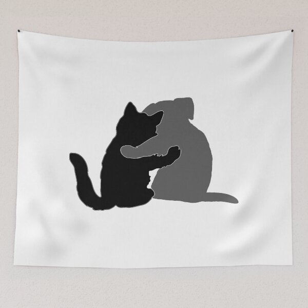 Item preview, You and Me, Pet Pals - Black and Grey designed and sold by Sweetie Spicy.