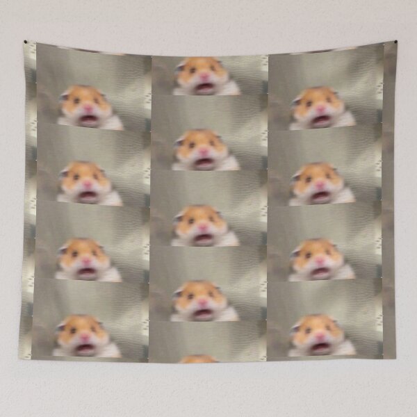 Item preview, Scared Hamster Meme designed and sold by Qtroise.