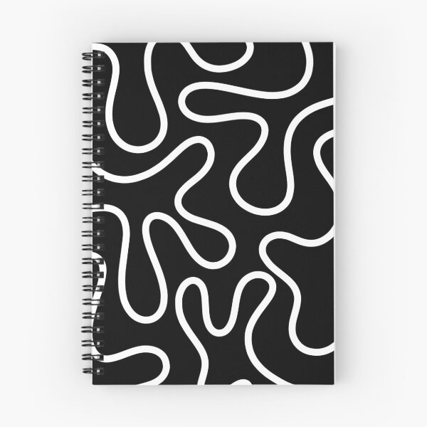 Item preview, Squiggle Maze Abstract Pattern in Black and White designed and sold by kierkegaard.