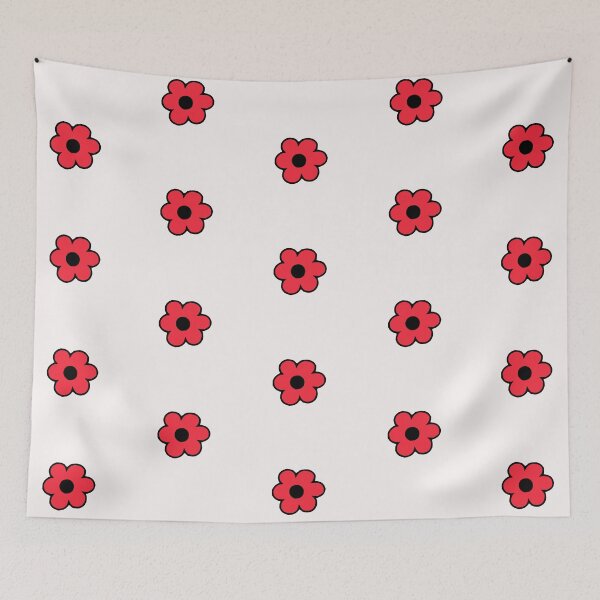 Item preview, small red flower designed and sold by Floralsharry.