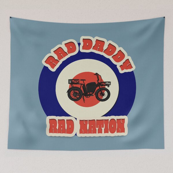 Item preview, rad rider / rad daddy / rad nation / e-bike / cargo bike / rad runner  designed and sold by pink-magic-moon.
