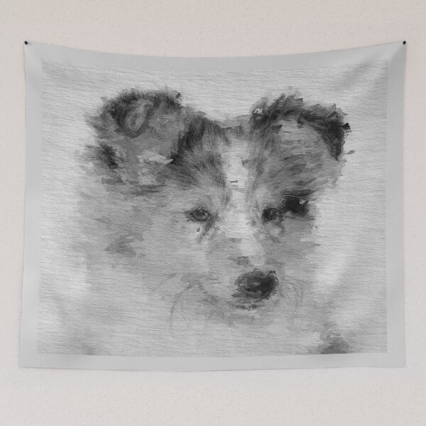 Item preview, Australian Shepard Portrait designed and sold by dreamofdenim.